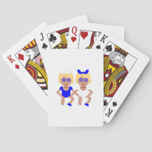 bunny ears hanukkah poker cards