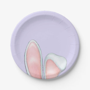 Bunny Ears Lavender Paper Plates