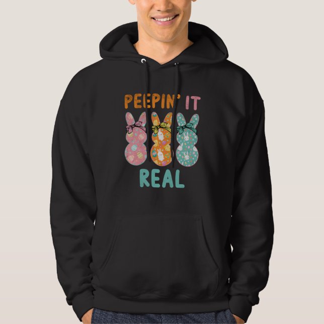 Bunny Easter Day For Womens Kids Girls Hoodie (Front)