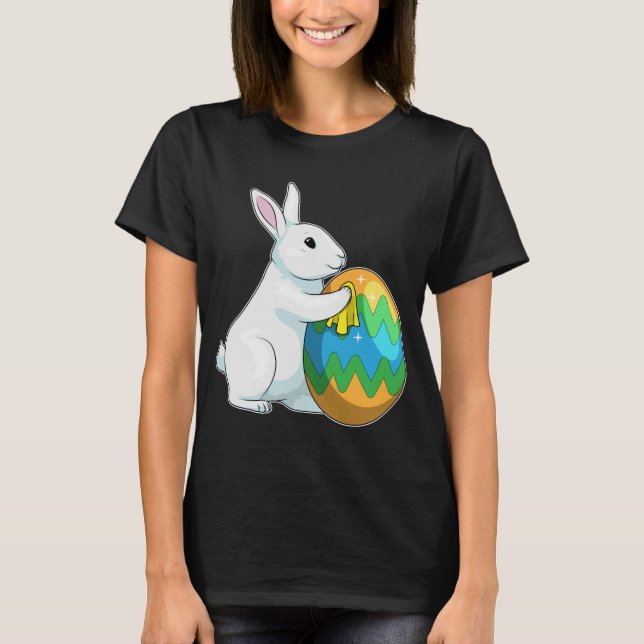 Bunny Easter Easter egg Cleaning T-Shirt (Front)