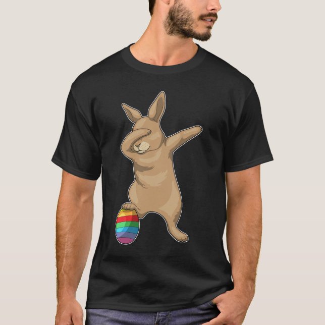 Bunny Easter Easter egg Hip Hop T-Shirt (Front)