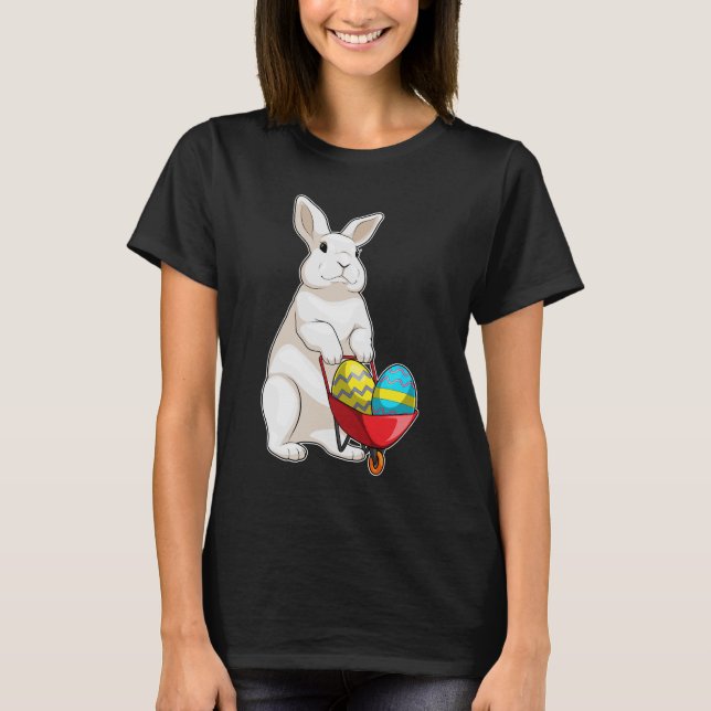 Bunny Easter Easter eggs Wagon T-Shirt (Front)