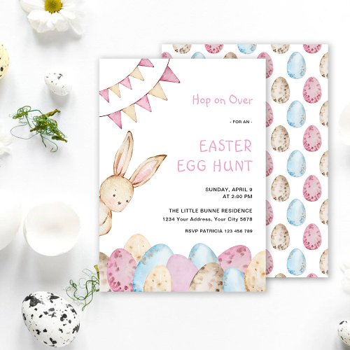 Bunny Easter Egg Hunt Invitation