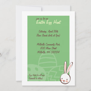 Bunny Easter Egg Hunt Invitations