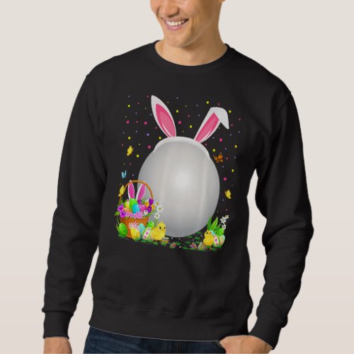 Bunny Easter Egg Hunt  Table Tennis Ball Easter Su Sweatshirt