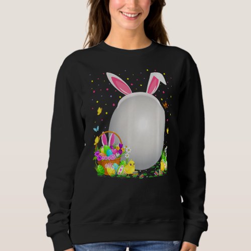 Bunny Easter Egg Hunt  Table Tennis Ball Easter Su Sweatshirt