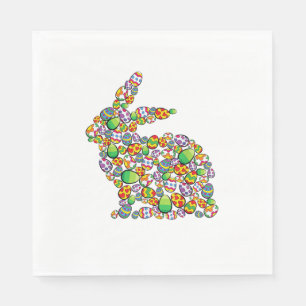 Bunny Easter Egg Hunting Cute Rabbit Spring Napkins
