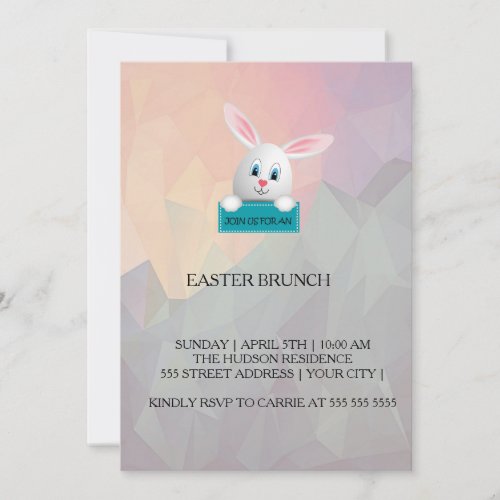Bunny _ Easter Invitation