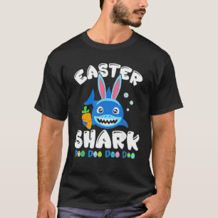 Bunny Easter Kids Toddler Easter Shark T-Shirt