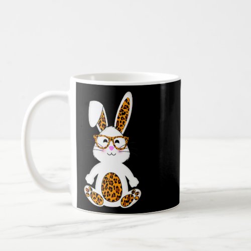Bunny Easter Leopard Plaid Buffalo Rabbit Easter D Coffee Mug