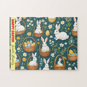Bunny Easter Modern Collection Jigsaw Puzzle