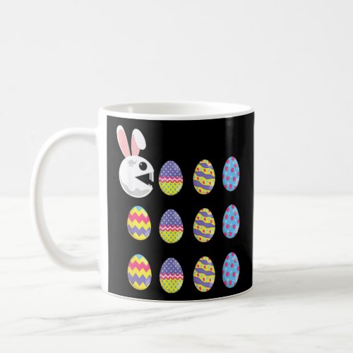 Bunny Eating Eggs Happy Easter Day Rabbit Easter E Coffee Mug