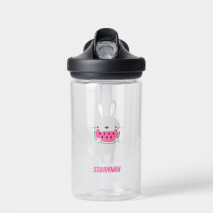 Bunny Eating Watermelon Water Bottle