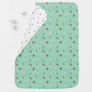 Bunny Egg Hunt reversible Baby Blanket