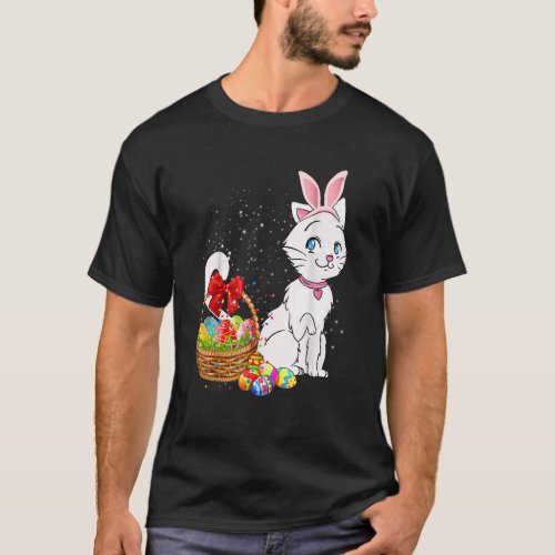 Bunny Eggs Costume  Mens Womens Kids Cute Cat East T_Shirt