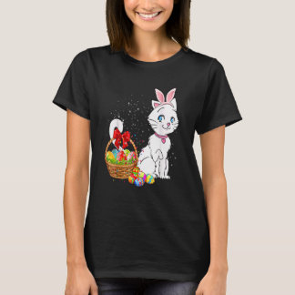 Bunny Eggs Costume Mens Womens Kids Cute Cat East T-Shirt