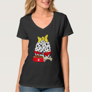 Bunny Eggs Dalmatian Dog Print Bunny Toddler Easte T-Shirt