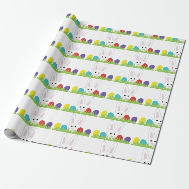 Bunny Eggs Wrapping Paper (Unrolled)