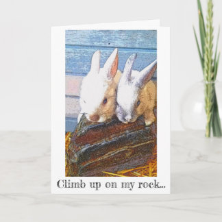 Bunny Encouragement Card