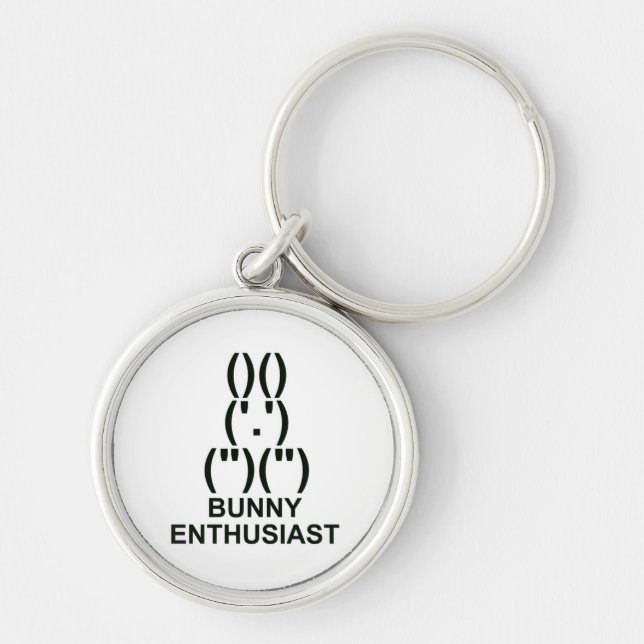 Bunny Enthusiast Keychain (Front)