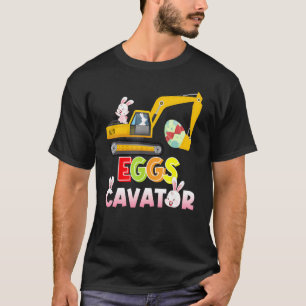Bunny Excavator Eggscavator Easter Egg Hunt Kids B T-Shirt