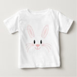 Bunny Face Baby T-shirt at Zazzle