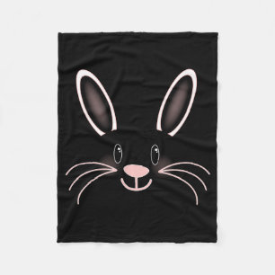 Bunny face baby t shirt fleece blanket