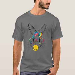Bunny Face Bow Tie Headband Glasses Bubblegum East T-Shirt