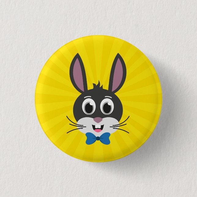 Bunny Face Boy-32886 Button (Front)