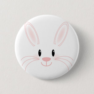 Bunny Face Button