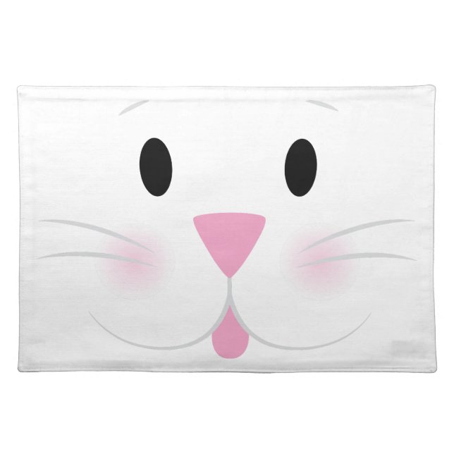 Bunny Face Cloth Placemat (Front)