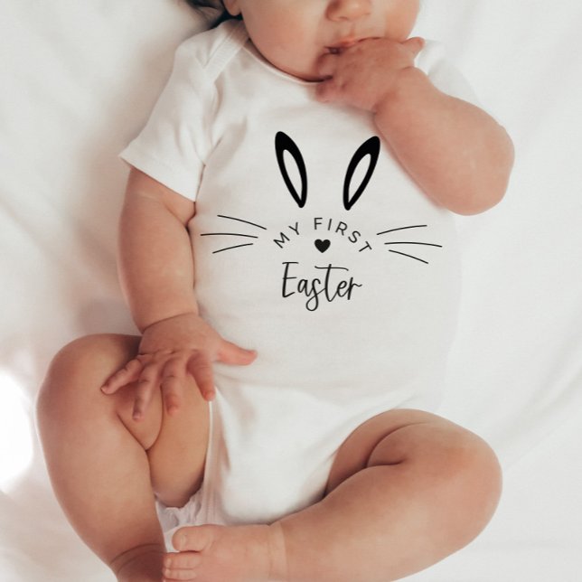 Bunny Face My First Easter Baby Bodysuit (Creator Uploaded)