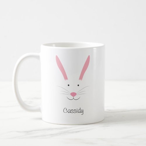 Bunny Face Name Coffee Mug