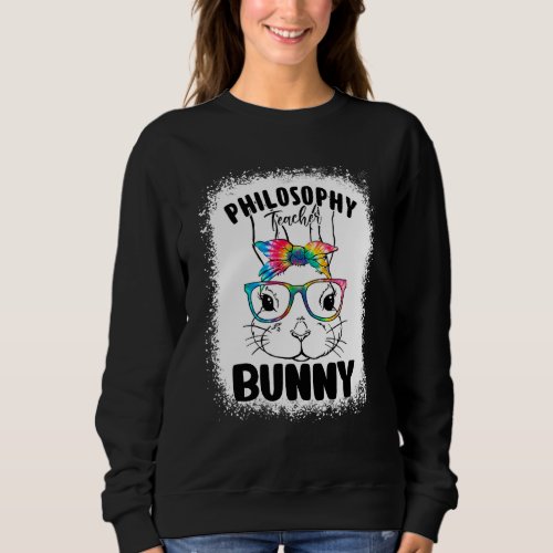 Bunny Face Philosophy Teacher Glasses Teacher East Sweatshirt