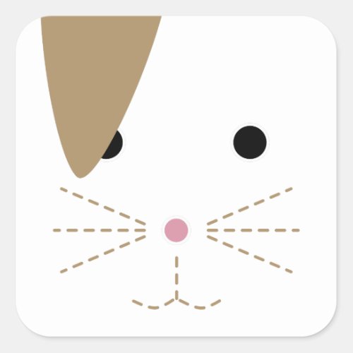 Bunny Face Sticker