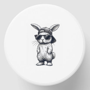 Bunny Face with Sunglasses Cap Easter Day for Boys Mini Candle Favors