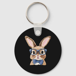 Bunny Face With Sungles For Boys Men Kids Easter D Keychain