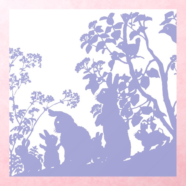 Bunny Family Wall Decal (Insitu 3)