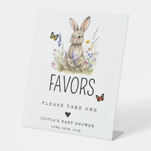 Bunny favors Sign