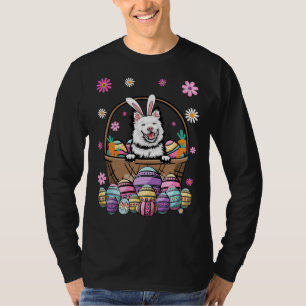 Bunny Finnish Lapphund Dog Happy Easter Day Lover  T-Shirt