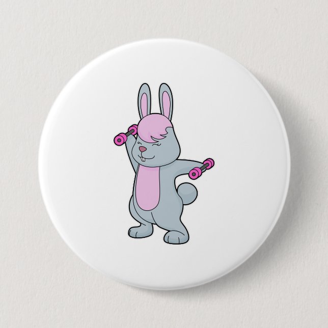 Bunny Fitness Dumbbell Button (Front)