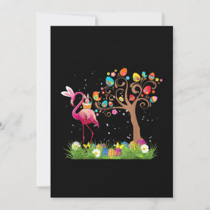 Bunny Flamingo Easter 2021   Cute Flamingo Lovers Holiday Card