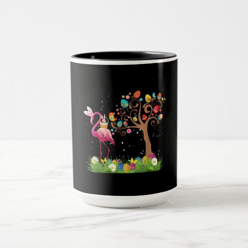 Bunny Flamingo Easter 2021  Cute Flamingo Lovers Mug