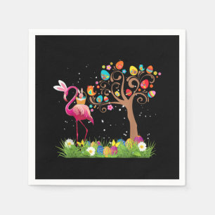 Bunny Flamingo Easter 2021 Cute Flamingo Lovers Napkins