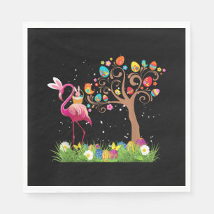 Bunny Flamingo Easter 2021 Cute Flamingo Lovers Napkins