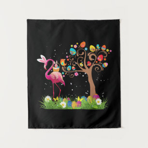 Bunny Flamingo Easter 2021 Cute Flamingo Lovers Tapestry