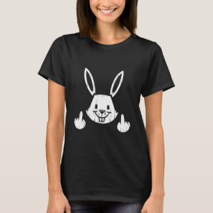 Bunny Flip The Bird Easter Day T-Shirt