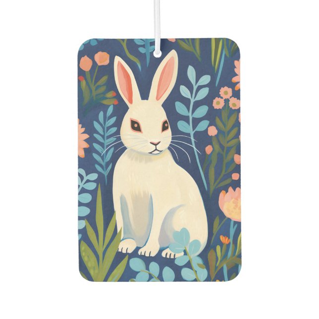 Bunny Floral Air Freshener (Front)