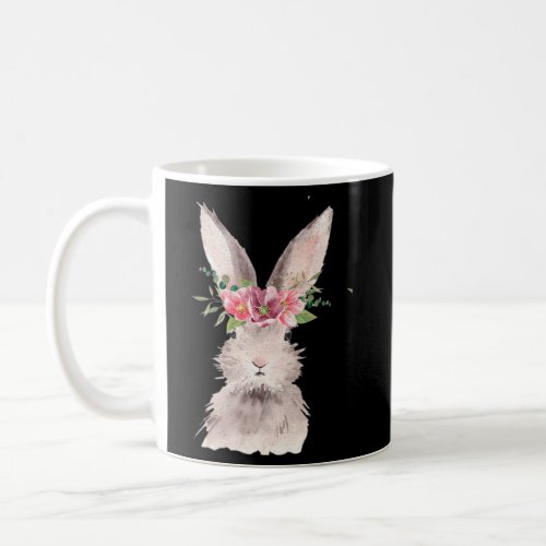 Bunny Floral Easter Dayfunnymother Day Coffee Mug