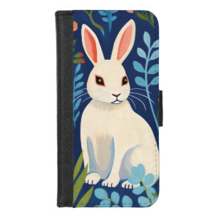 Bunny Floral iPhone 8/7 Wallet Case